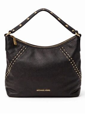 Michael Kors Studded Leather Hobo Bag